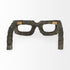 Eugene Rustic Brown Wooden Eyeglass Sculpture