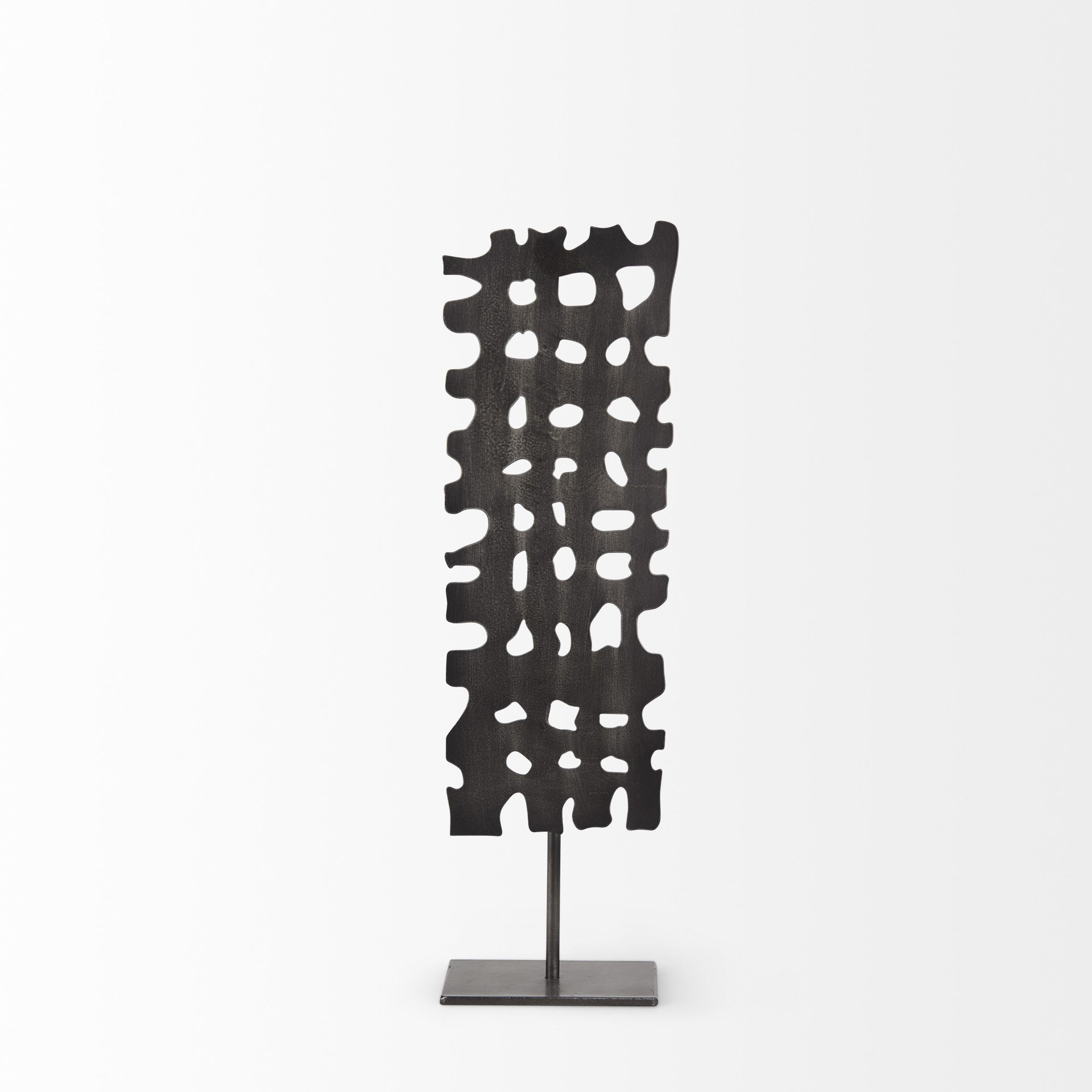 Petite Gray Metal  Sculpture