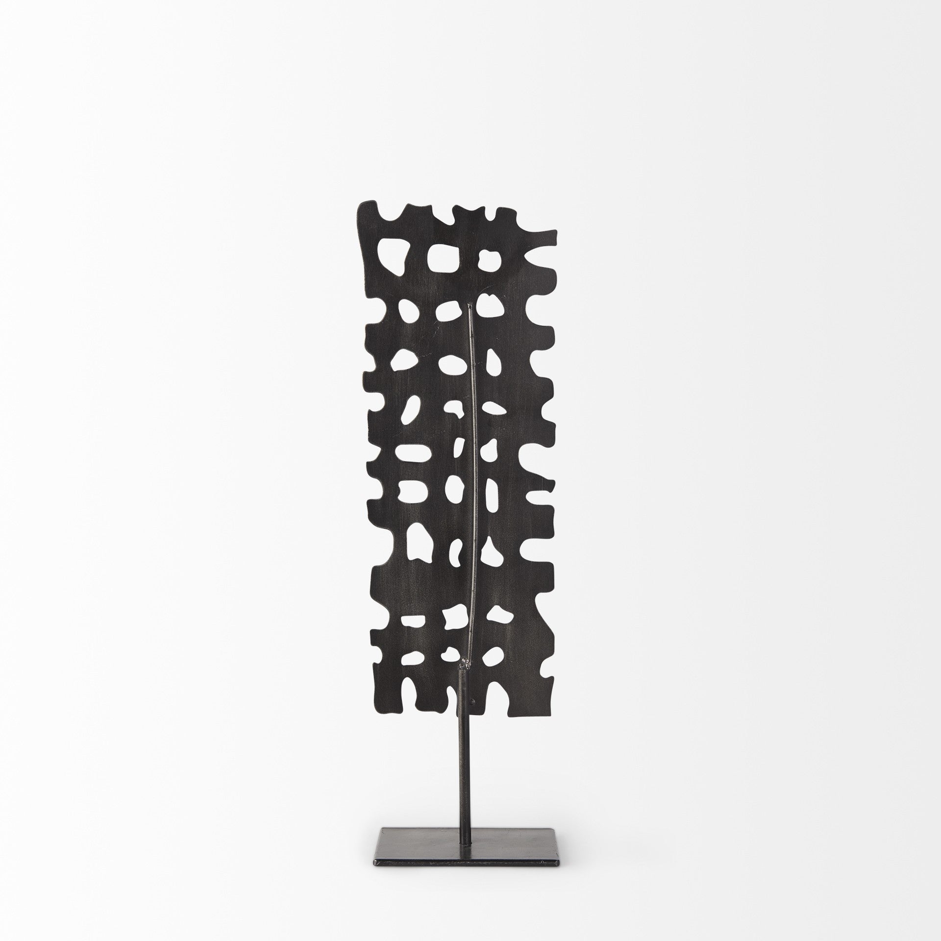 Petite Gray Metal  Sculpture