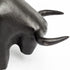 Black Cast Aluminum Raging Bull Decor Piece