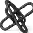 Black Textured Metal Chain Link Sculpture