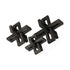 Set Of Three Black Metal Decorative Jacks