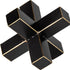 Petite Black And Gold Metal Decorative Jack