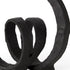 Black Metal Ribbon Loop Sculpture