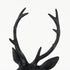 Black Resin Suited Deer Bust Sculpture