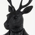 Black Resin Suited Deer Bust Sculpture