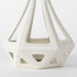 White Crackle Glaze Ceramic Conical Sculpture