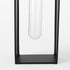 Set Of Two Black Metal Test Tube Decor Pieces