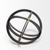 Black Metal Circular Decorative Object