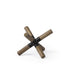 Petite Wood And Metal Jack Shaped Decor Piece