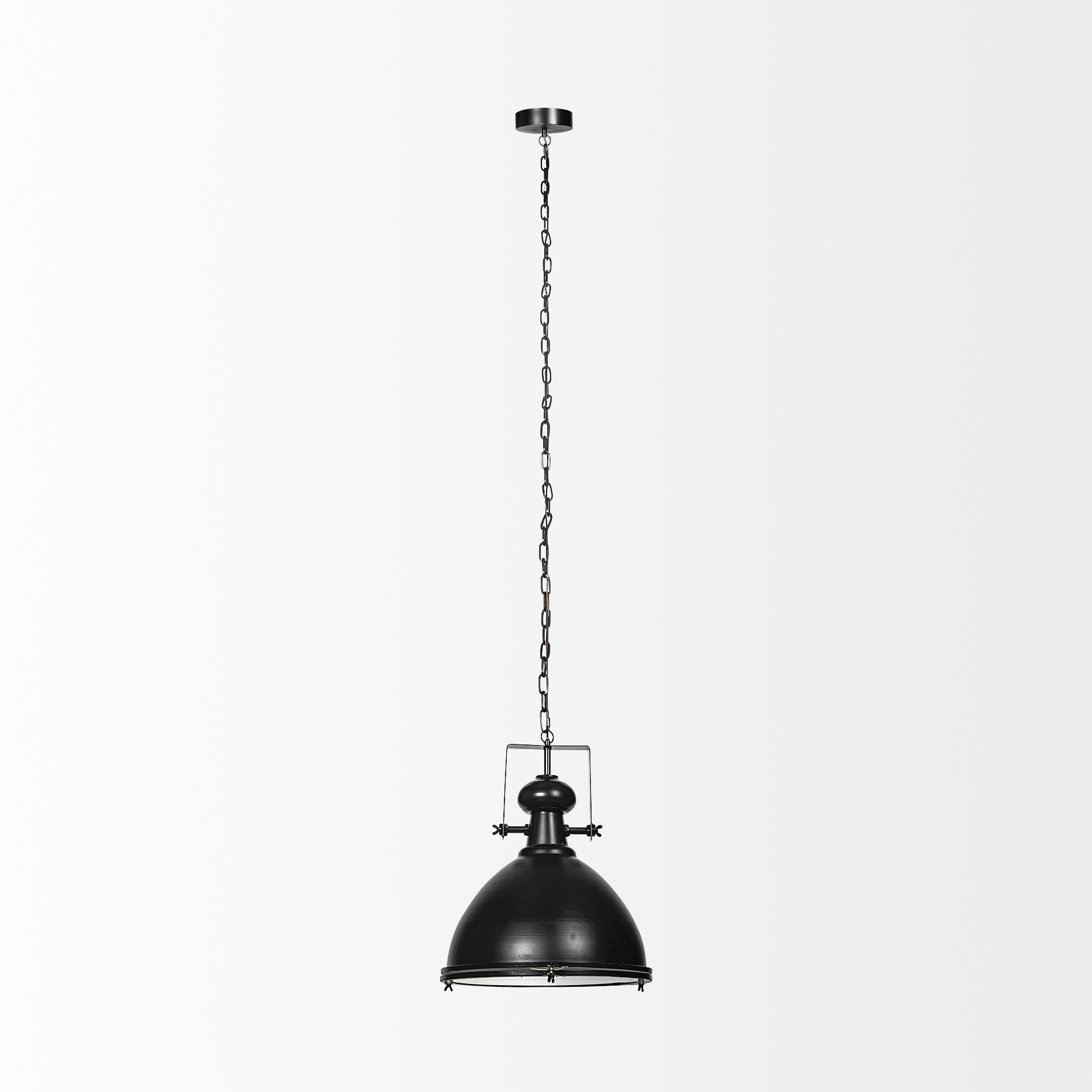 Industrial Black Metal Hanging Pendant Light