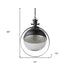 Black Metal Sphere Pendant Hanging Light