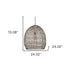 Metallic Woven Hanging Pendant Light