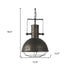 Industrial Caged Black Metal Hanging Light