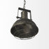 Industrial Caged Black Metal Hanging Light