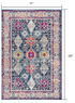 8' X 10' Navy Blue Oriental Dhurrie Area Rug