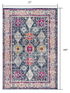 8' X 10' Navy Blue Oriental Dhurrie Area Rug