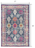 8' X 10' Navy Blue Oriental Dhurrie Area Rug