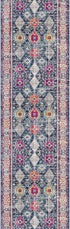 8' X 10' Navy Blue Oriental Dhurrie Area Rug