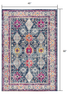 8' X 10' Navy Blue Oriental Dhurrie Area Rug