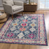 8' X 10' Navy Blue Oriental Dhurrie Area Rug