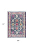 8' X 10' Navy Blue Oriental Dhurrie Area Rug