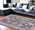 8' X 10' Navy Blue Oriental Dhurrie Area Rug