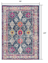 8' X 10' Navy Blue Oriental Dhurrie Area Rug