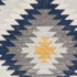 2' X 5' Blue Ikat Kilim Area Rug