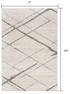 10' Gray Geometric Dhurrie Runner Rug