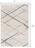 10' Gray Geometric Dhurrie Runner Rug