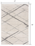 10' Gray Geometric Dhurrie Runner Rug