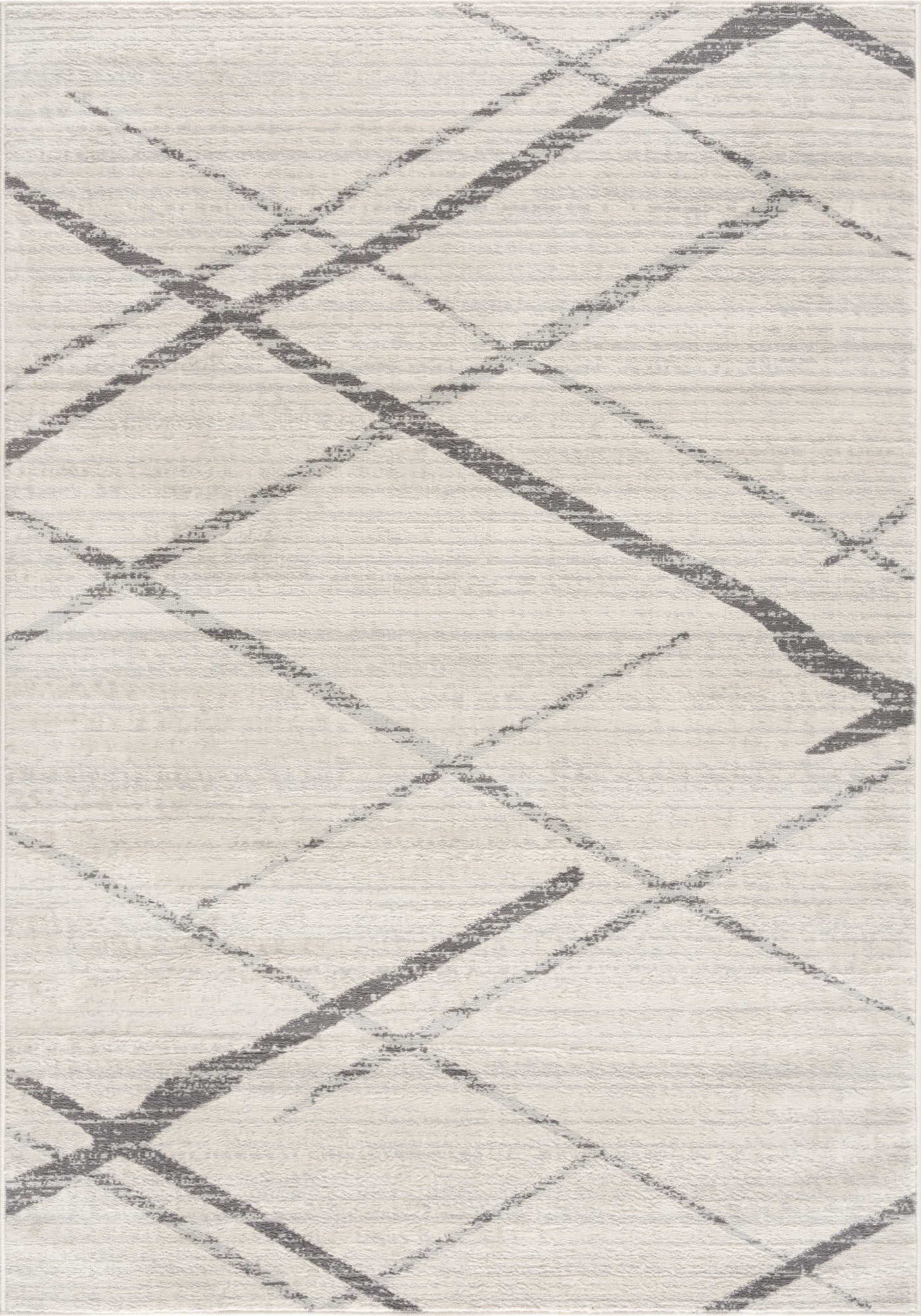 10' Gray Geometric Dhurrie Runner Rug