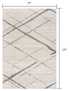 10' Gray Geometric Dhurrie Runner Rug