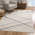 10' Gray Geometric Dhurrie Runner Rug