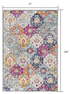 10' Rust Floral Dhurrie Runner Rug