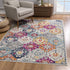 10' Rust Floral Dhurrie Runner Rug