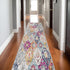 10' Rust Floral Dhurrie Runner Rug