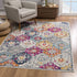 10' Rust Floral Dhurrie Runner Rug