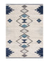 4' X 6' Cream Southwestern Dhurrie Area Rug