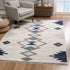 2' X 4' Cream Southwestern Dhurrie Area Rug