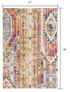 10' Orange And Ivory Southwestern Dhurrie Runner Rug