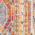 6' X 9' Orange And Ivory Southwestern Dhurrie Area Rug