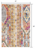 6' X 9' Orange And Ivory Southwestern Dhurrie Area Rug