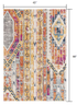 10' Orange And Ivory Southwestern Dhurrie Runner Rug