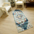 2' X 4' Blue Oriental Dhurrie Area Rug