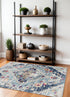 3' X 5' Blue Oriental Dhurrie Area Rug