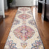 10' Cream Oriental Dhurrie Runner Rug