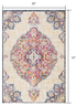 10' Cream Oriental Dhurrie Runner Rug