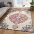 10' Cream Oriental Dhurrie Runner Rug